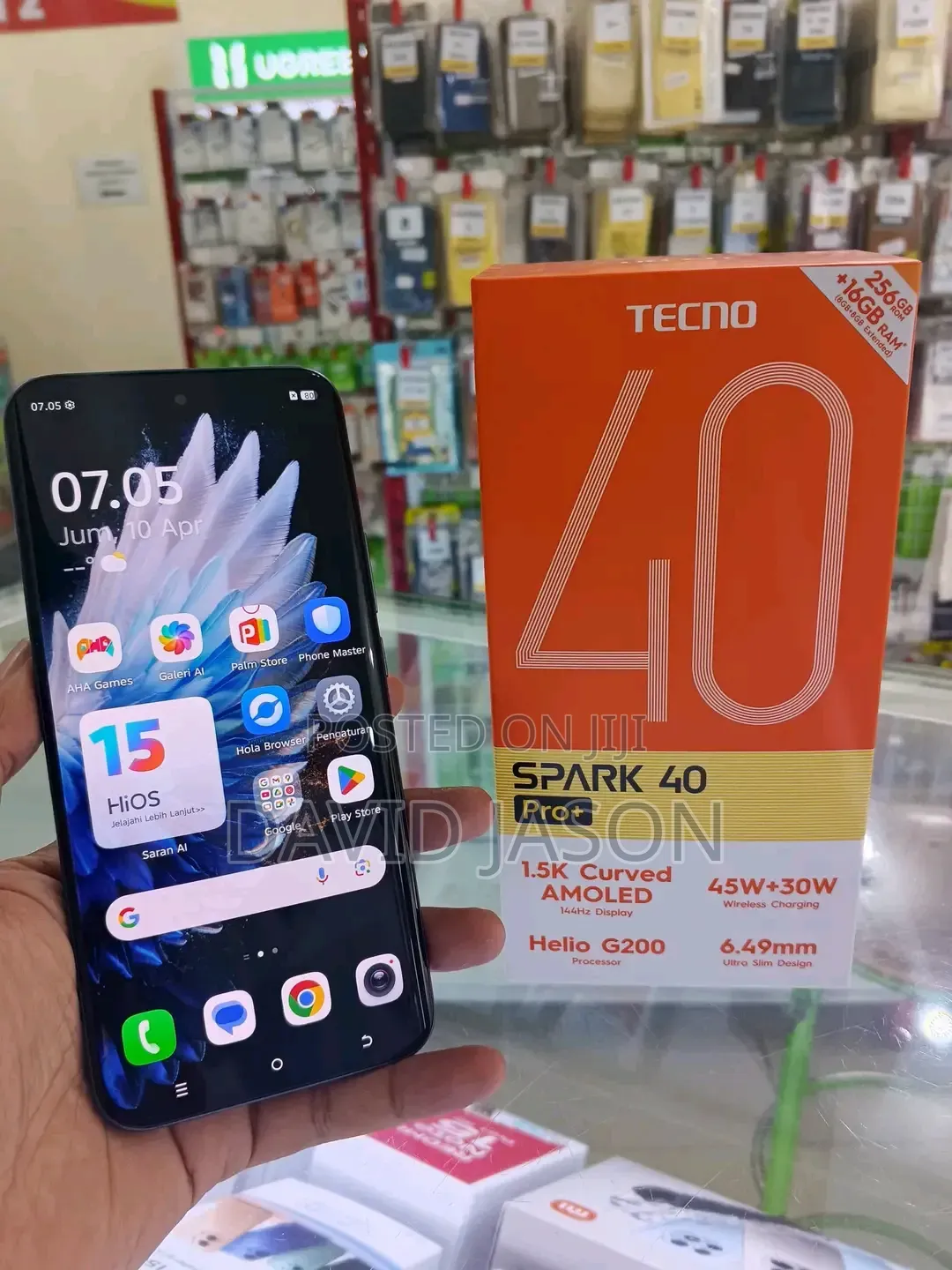 New Tecno Spark 40 Pro+ 256 GB Black