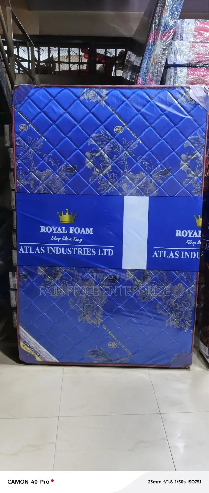 6x6 By8 Inches. Royalfoam Mattress High Density