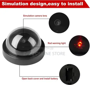 Dome Dummy Fake Security CCTV Solar Power Camera With Led Light