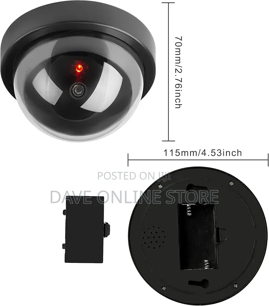 Dome Dummy Fake Security CCTV Solar Power Camera With Led Light