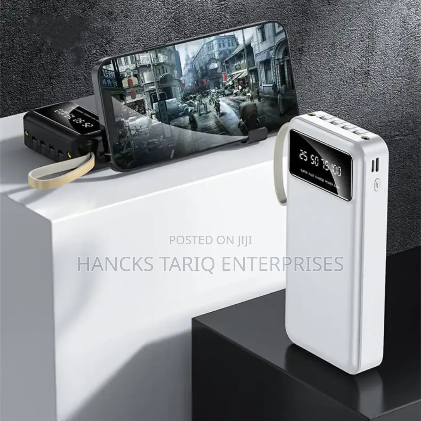 ​Luckiestar 10,000mah Power Bank With Built-in Cables