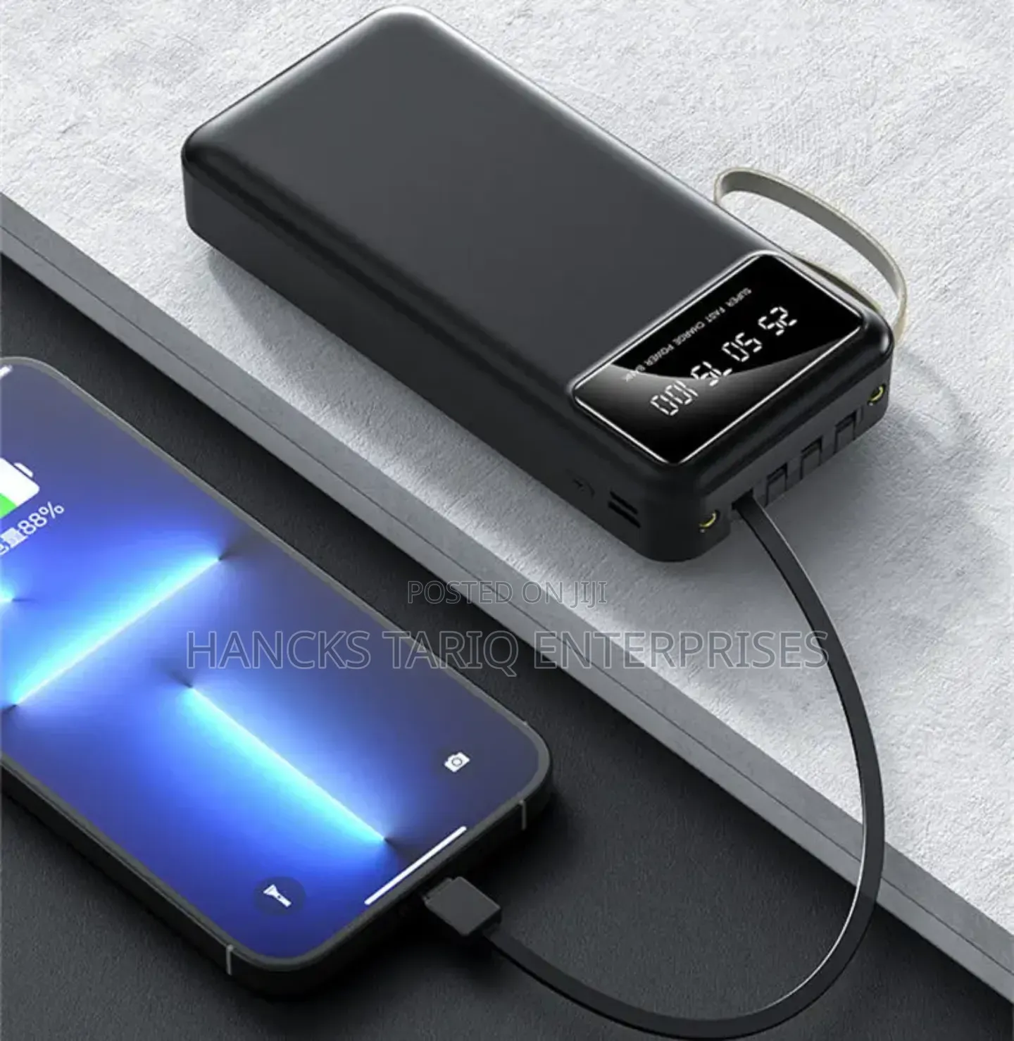 ​Luckiestar 10,000mah Power Bank With Built-in Cables