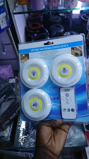 Wireless Led Lights With Remote Control (Set of 3)