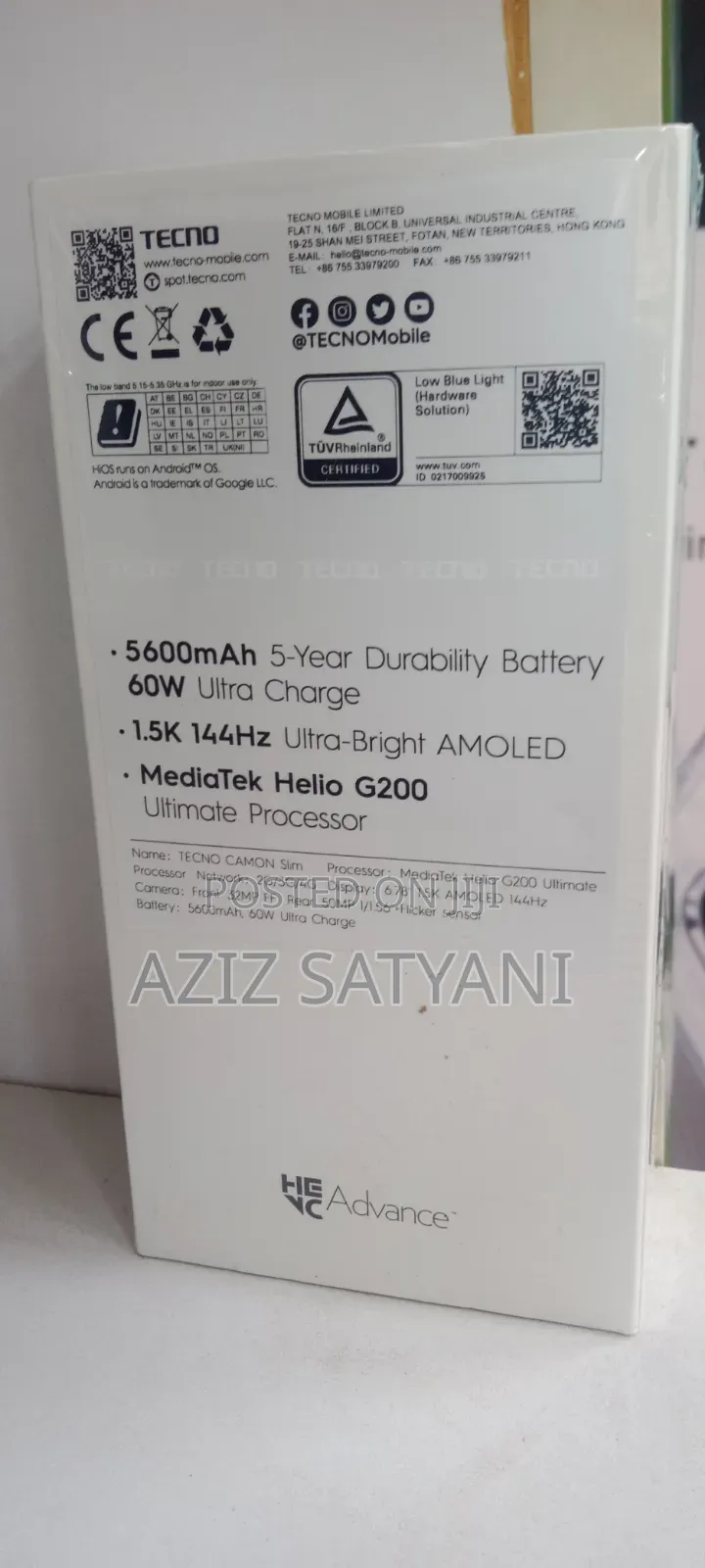 New Tecno Spark Slim 256 GB