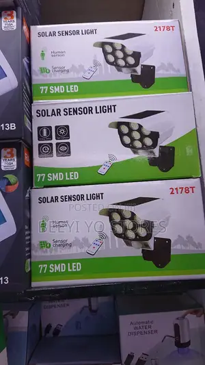Jd-2178t Solar Sensor Security Light