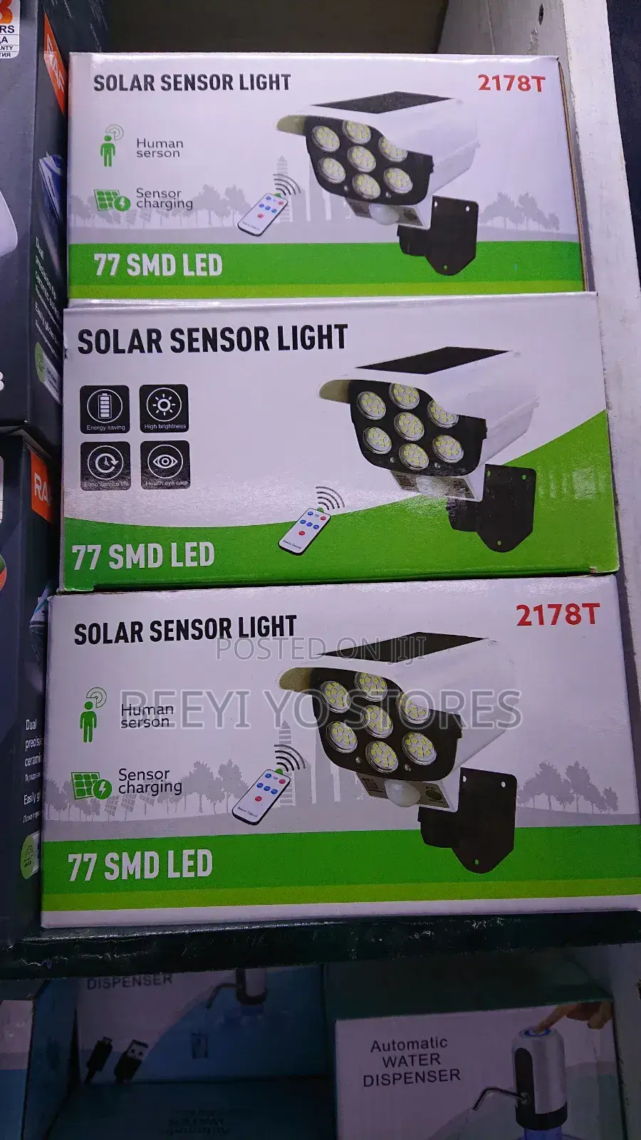 Jd-2178t Solar Sensor Security Light
