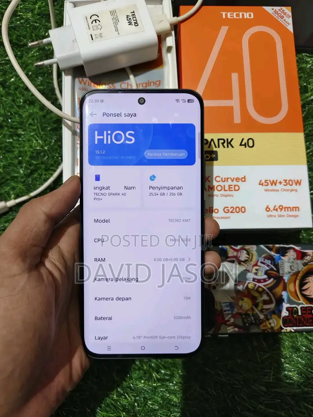 New Tecno Spark 40 Pro+ 256 GB Black