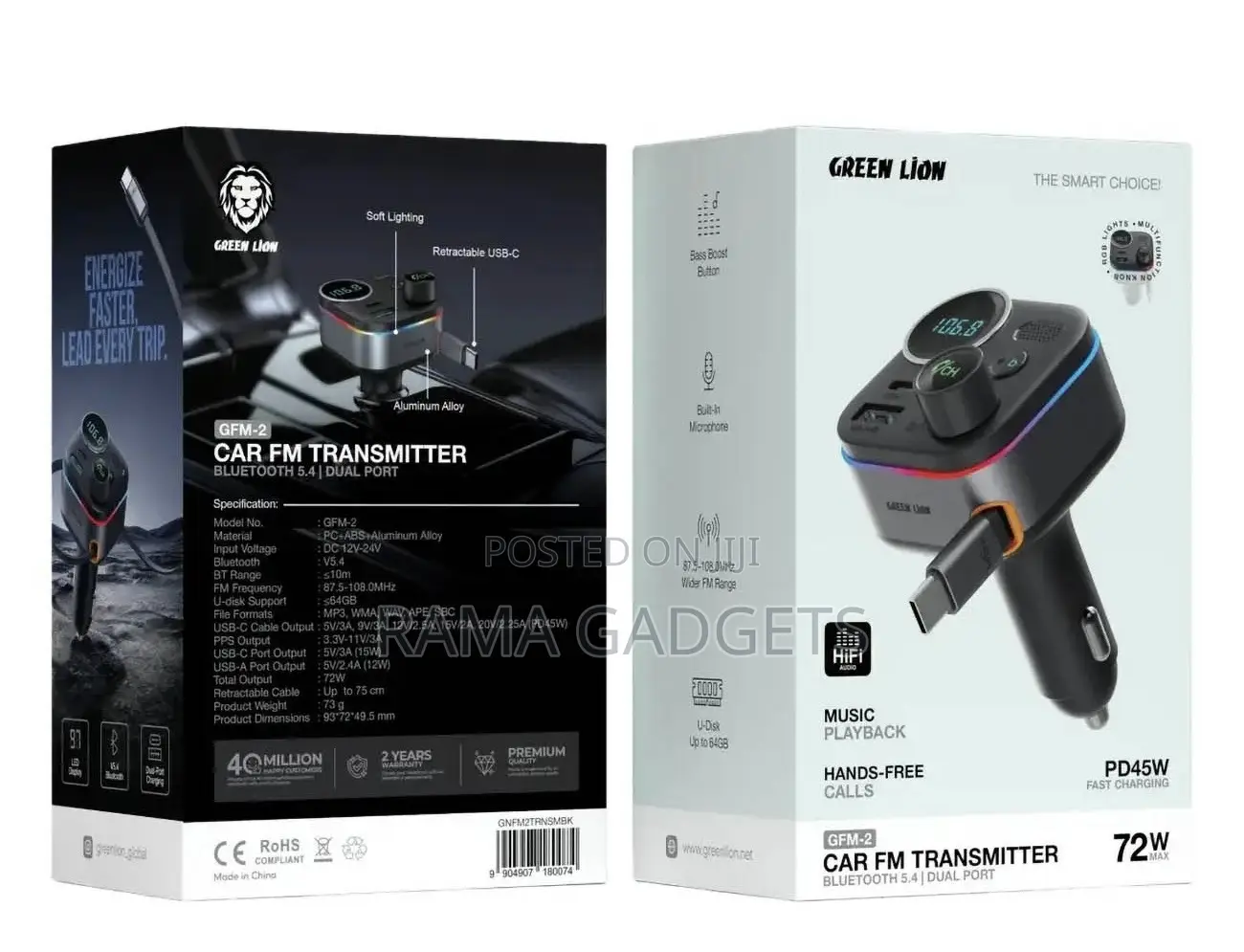 Green Lion GFM-2 Car Fm Transmitter