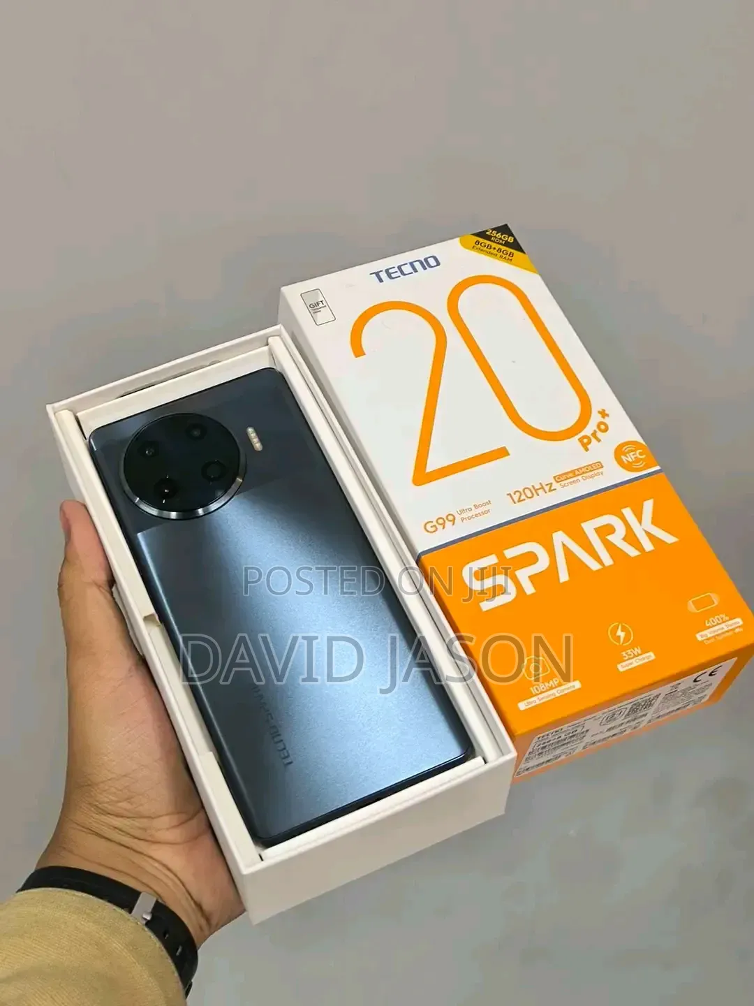 New Tecno Spark 20 Pro Plus 256 GB Black