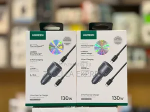 Ugreen 130w Super Fast Car Charger Fast Charging 3 Port Usb Car