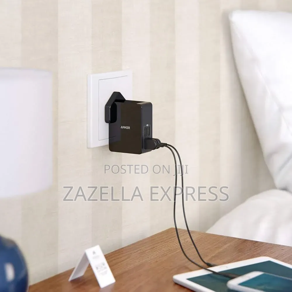 Anker Power Port 4 Lite Usb Plug Charger,Uk and Eu Travel Charger,