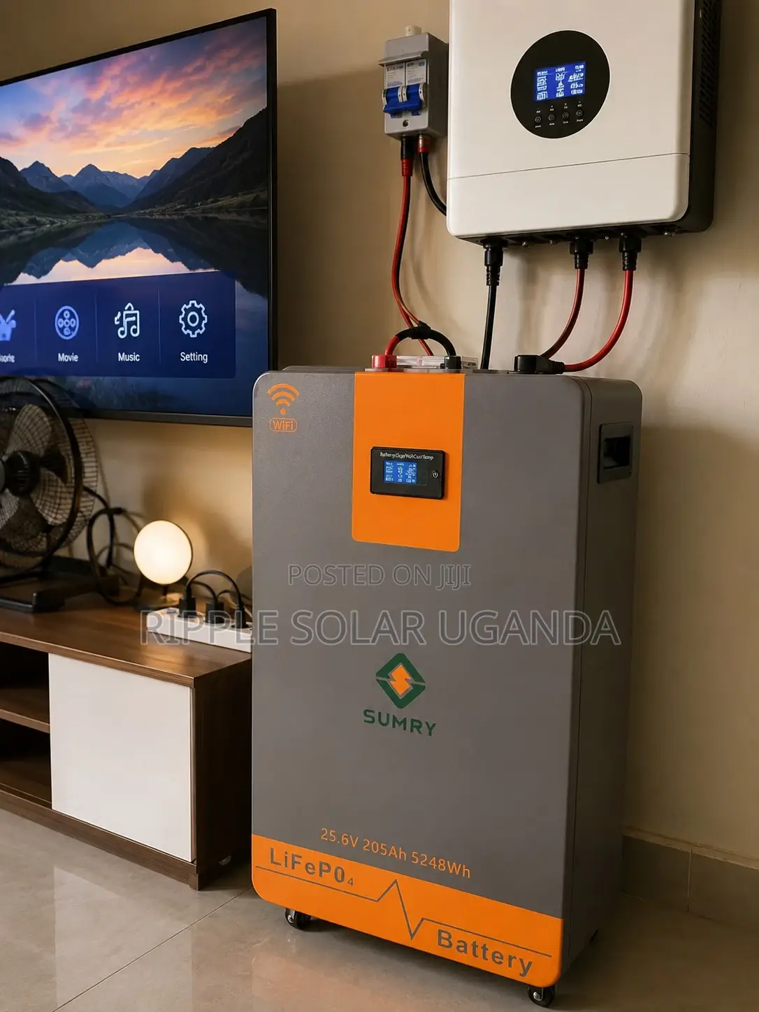 Sumry 5kwh Lithium Battery 24v 200ah Lifepo4 Solar Battery