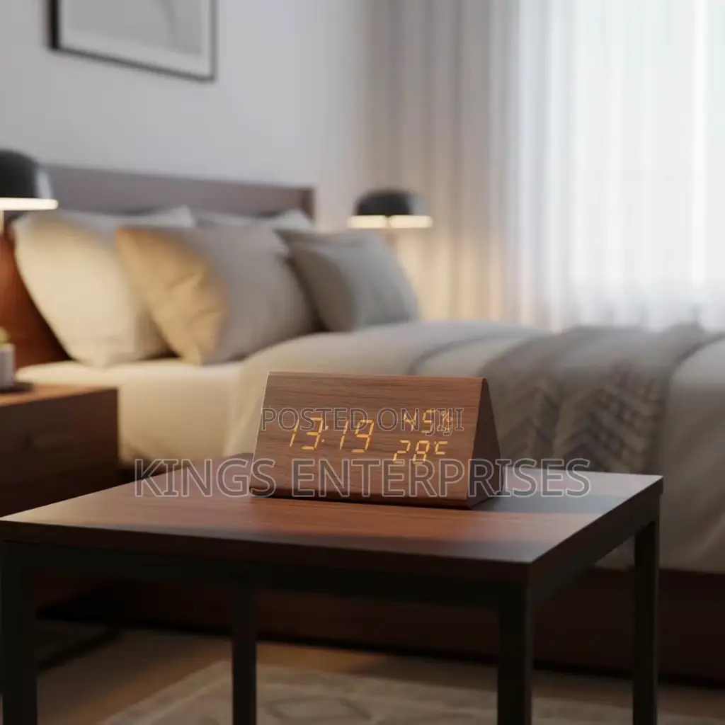 Wooden Desktop Alarm Clock