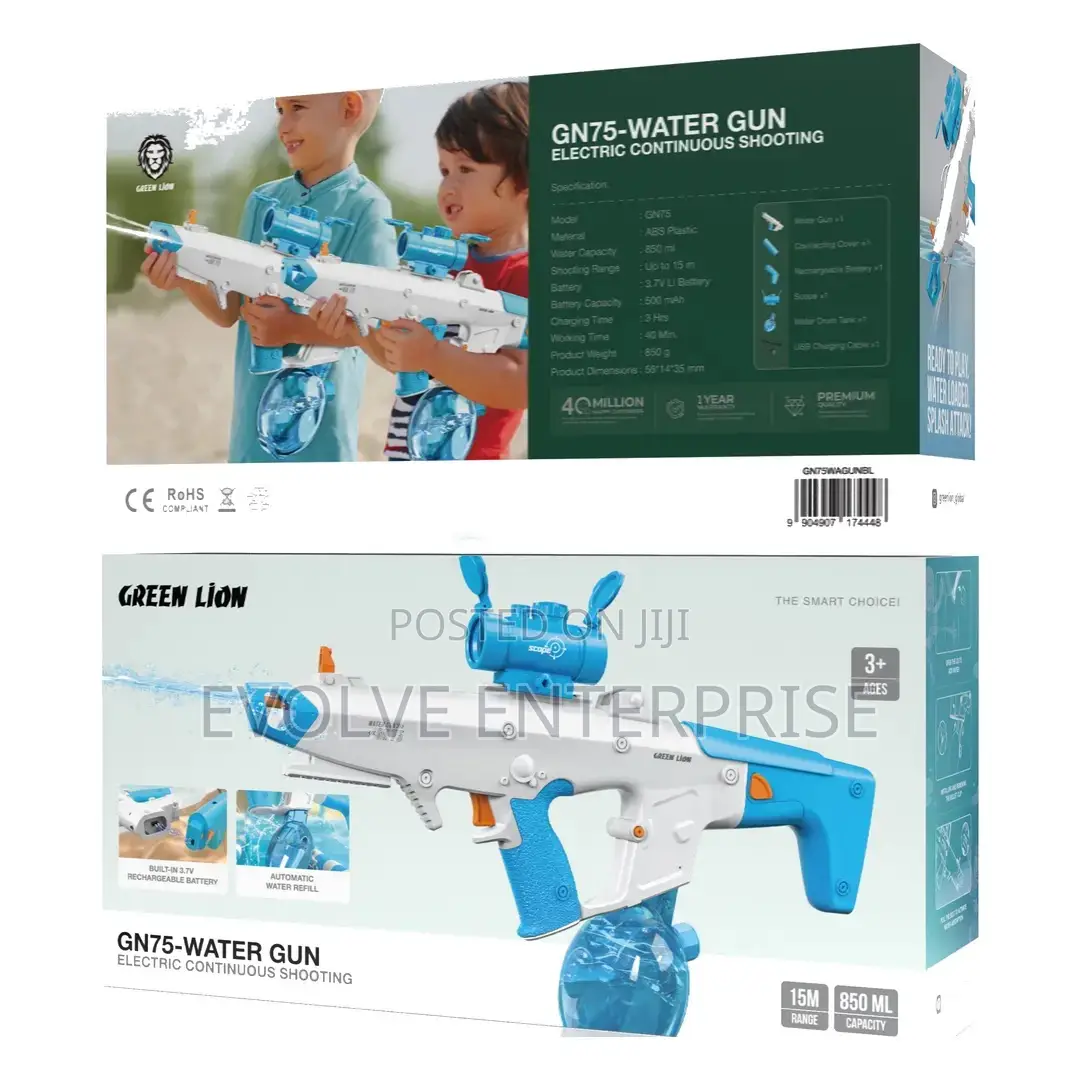 Green Lion Gn75-Water Gun With Electric Continuous Shooting