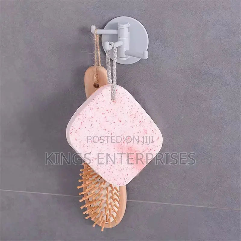 3pcs Set of Adhesive Bathroom Hooks/Hangers