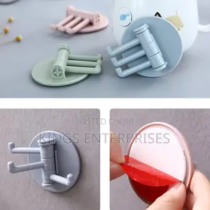 3pcs Set of Adhesive Bathroom Hooks/Hangers