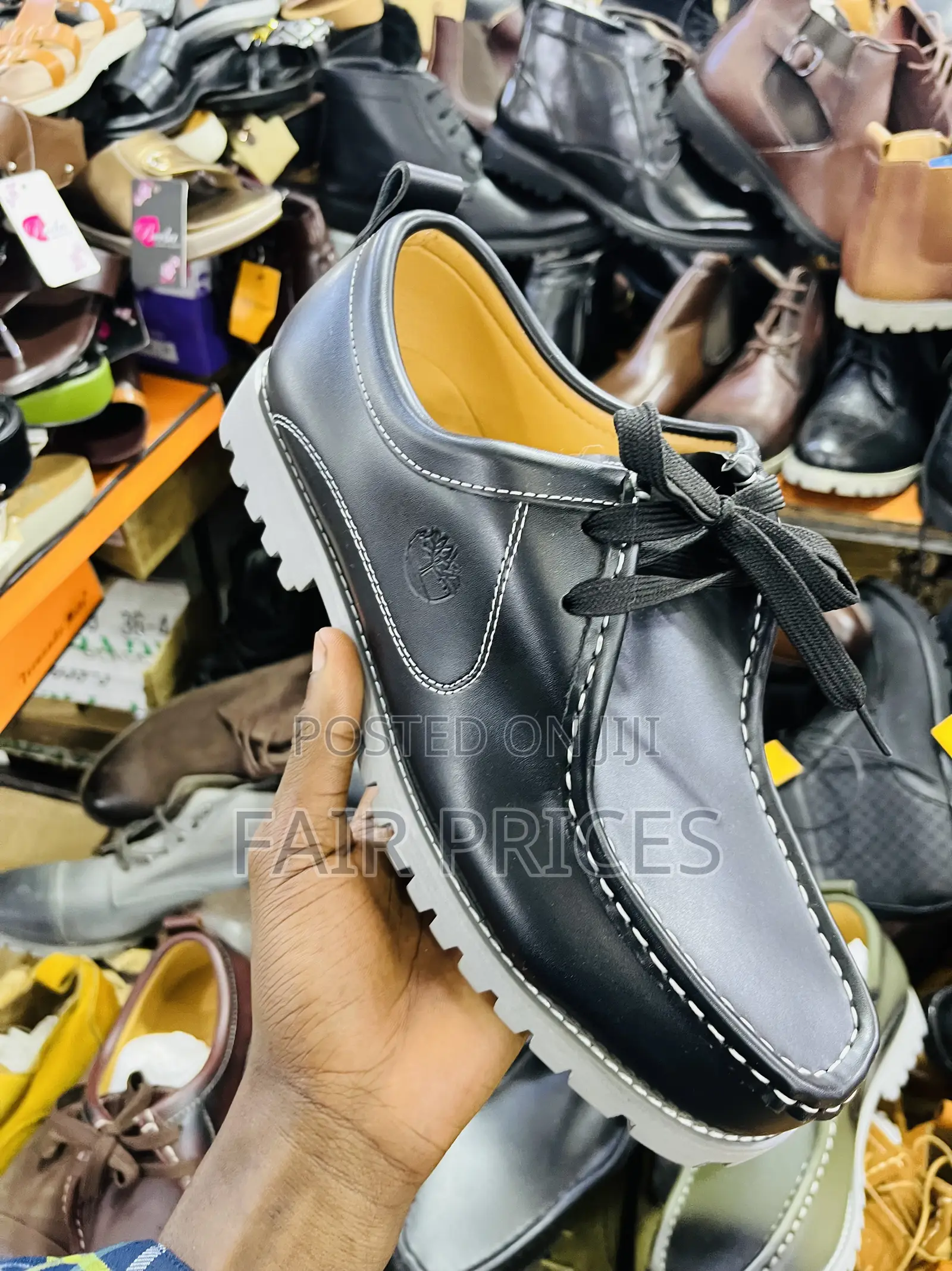 Leather Clarks Loafers Bigsole Oxfords Black