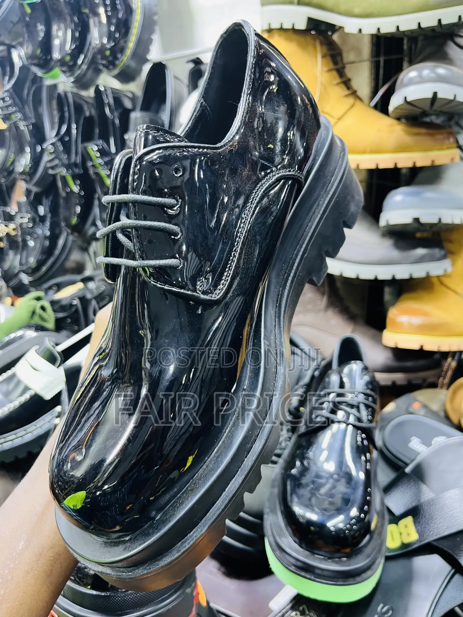 Designer Black Shinny Bottega Loafers