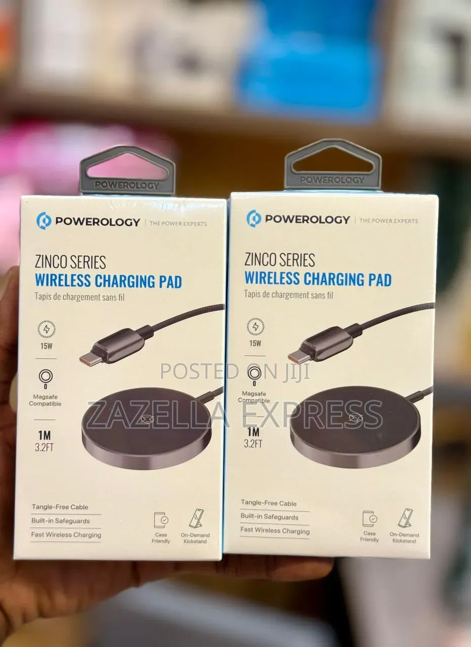 Powerology Zinco Series Wireless Charging Pad 15w / Fast Charger