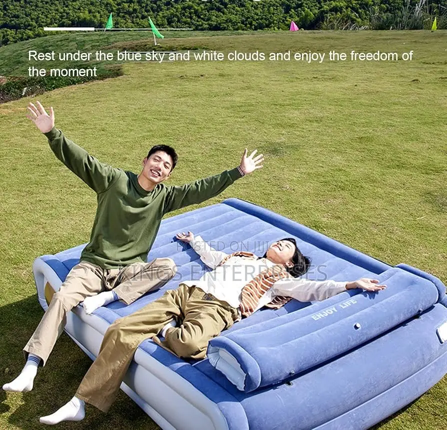 Queen Size Foldable Portable Inflatable Air Mattress