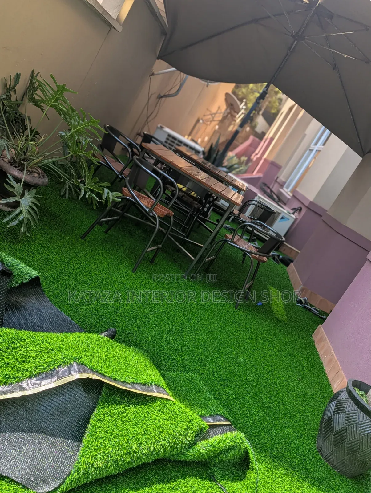 Square Meter Green Grass Carpet