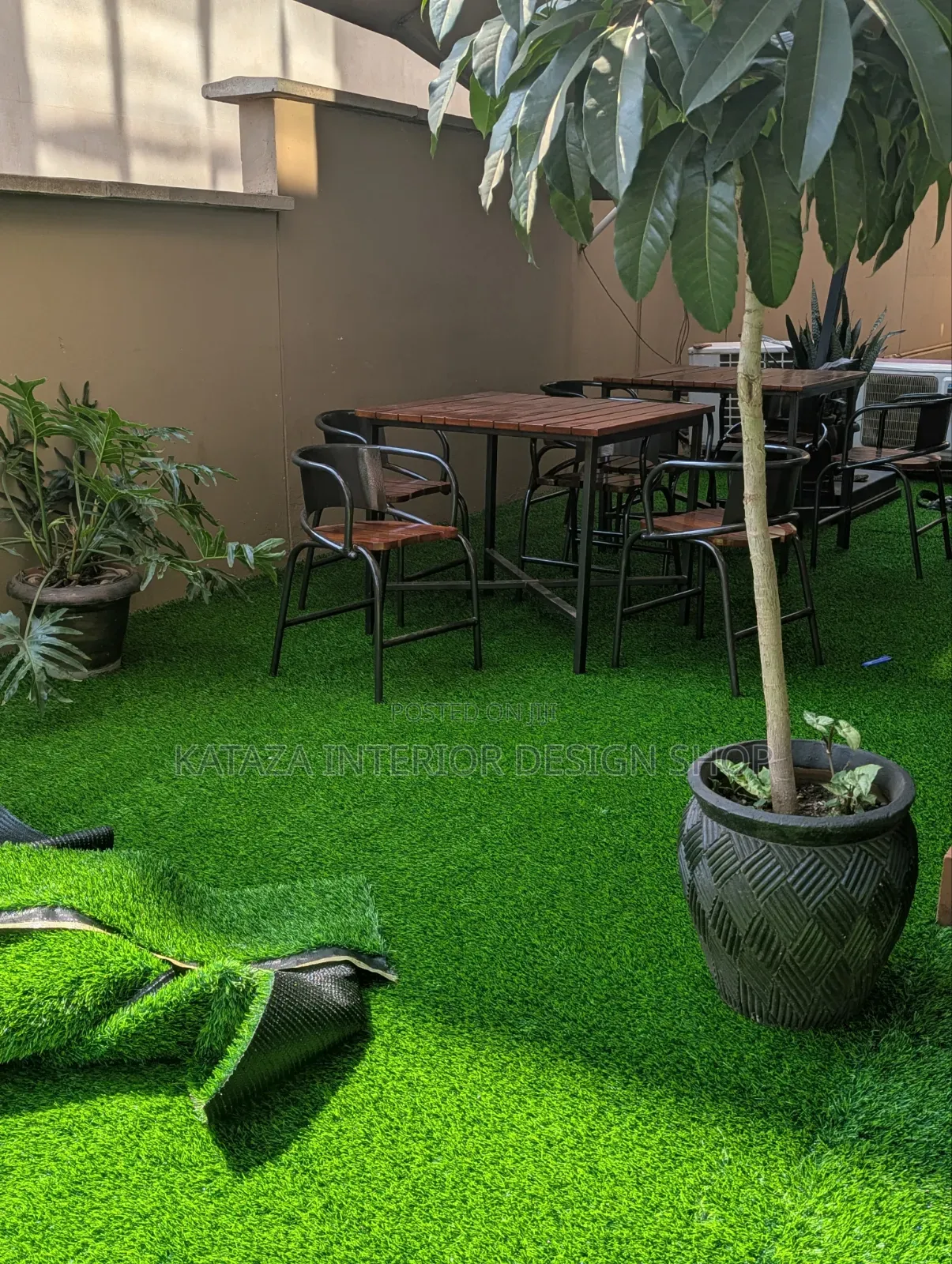 Square Meter Green Grass Carpet