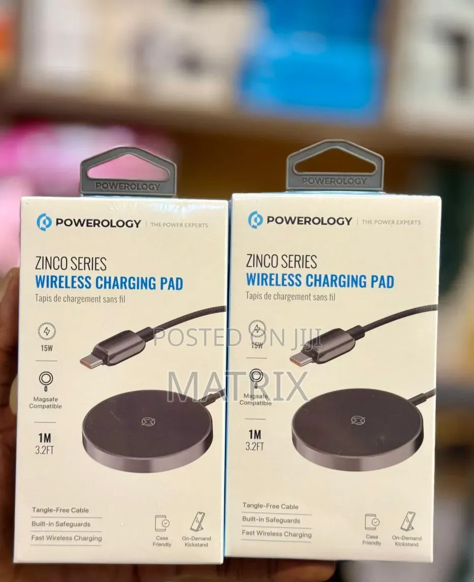 Powerology Wireless Charging Pad 15w / Fast Wireless Charger