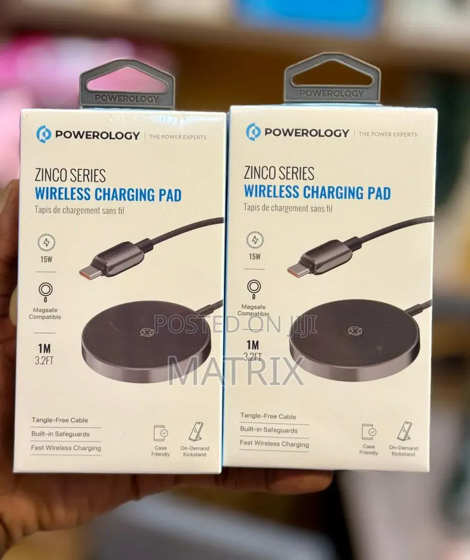 Powerology Wireless Charging Pad 15w / Fast Wireless Charger
