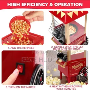 Cinema Retro Style Popcorn Machine