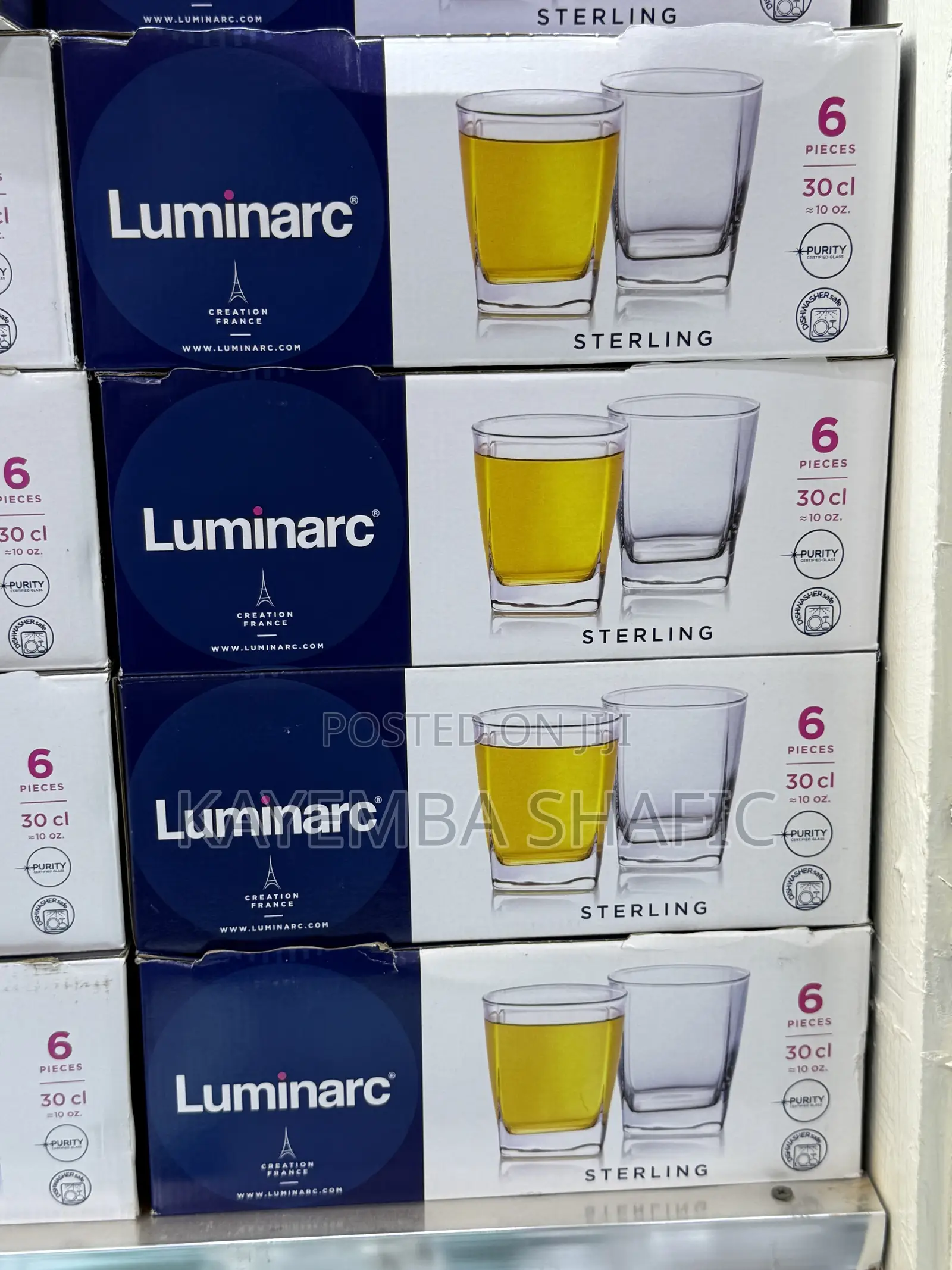 Luminarc Sterling Glass Tumblers – 12 Pieces (Dozen Set)