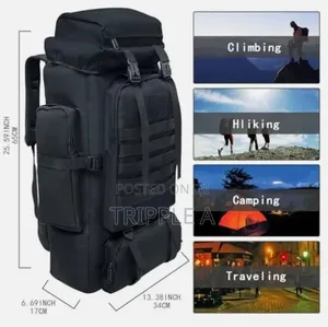 70l Large Capacity Travel,/ Camping Bag