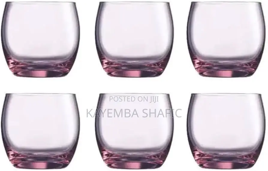 Genuine Luminarc Salto Ice Pink Glass Tumblers (Dozen / 12 Pieces)
