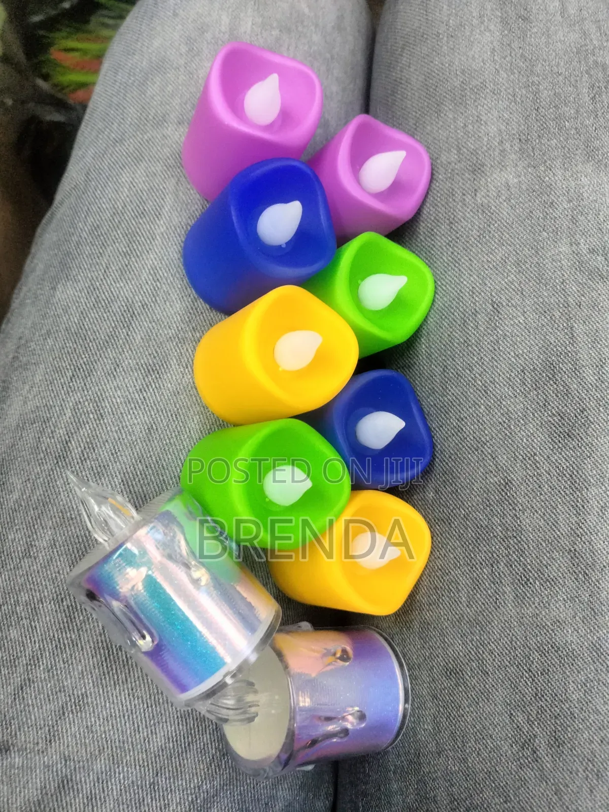 A Box of 24 Colorful Led Battery Operated Candles