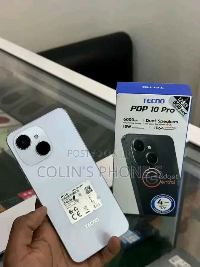 New Tecno Pop 10 Pro 128 GB White