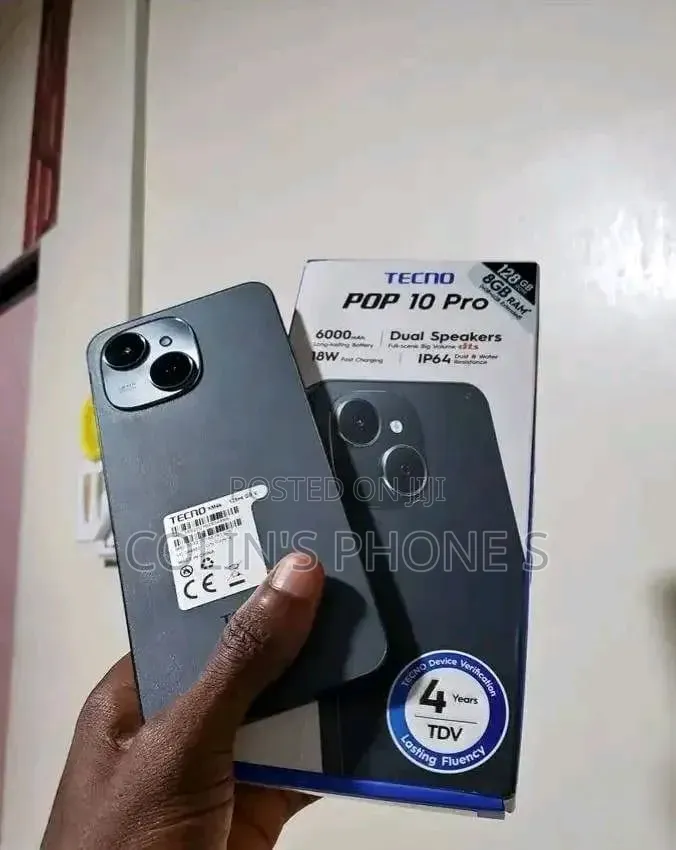 New Tecno Pop 10 Pro 128 GB Gray