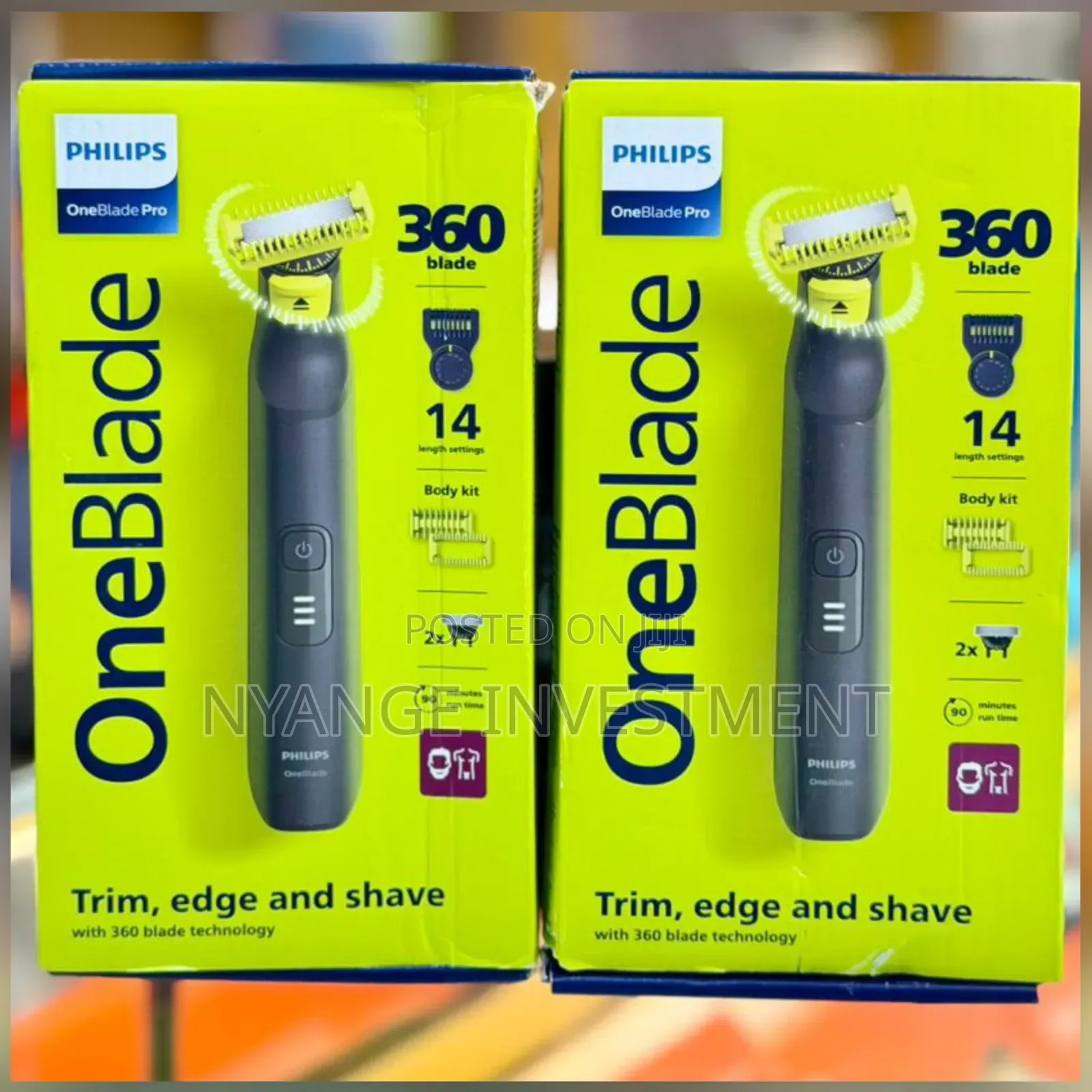 Philips Oneblade Pro 360 Hybrid Shaver and Trimmer Rechargeable.