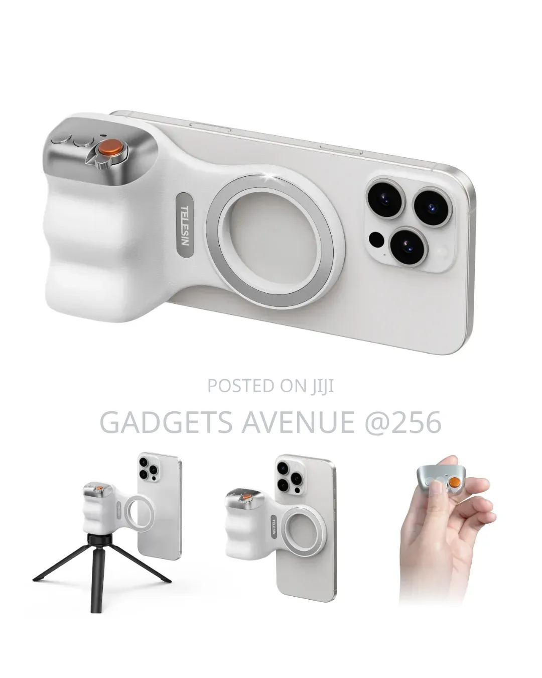 Telesin Fun Shot Magnetic Phone Camera Grip Featuring an Ergonomic
