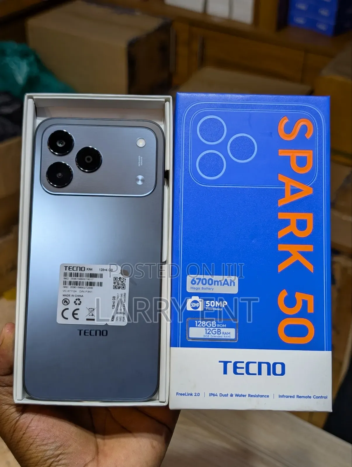 New Tecno Spark 50 128 GB Silver