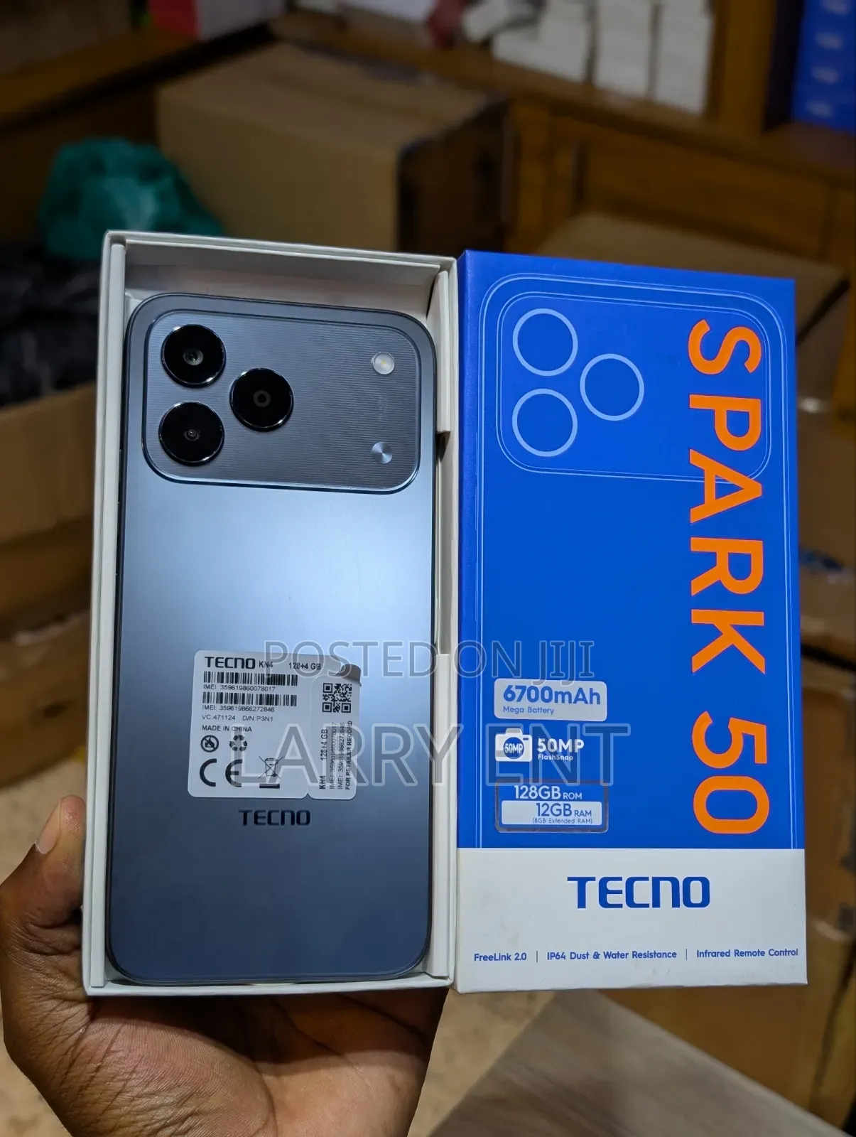 New Tecno Spark 50 128 GB Silver
