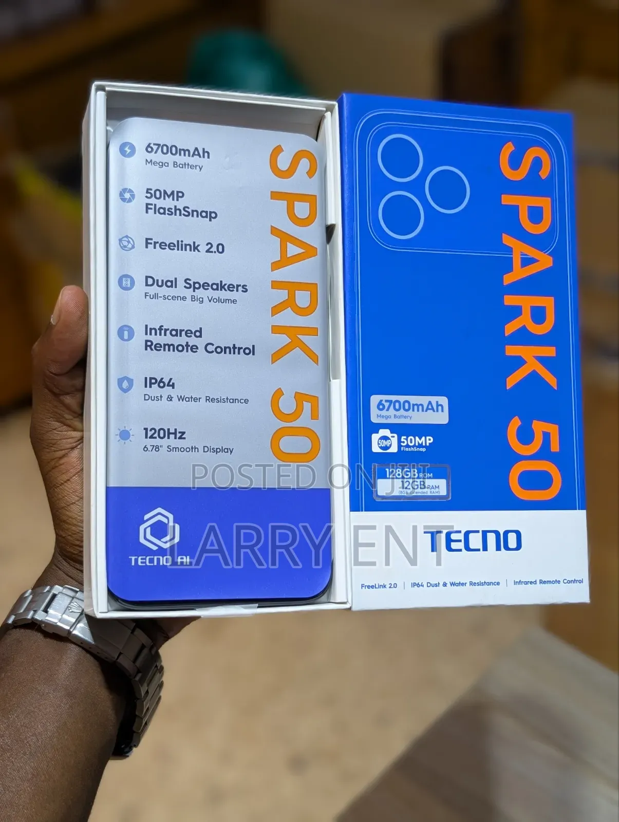 New Tecno Spark 50 128 GB Silver