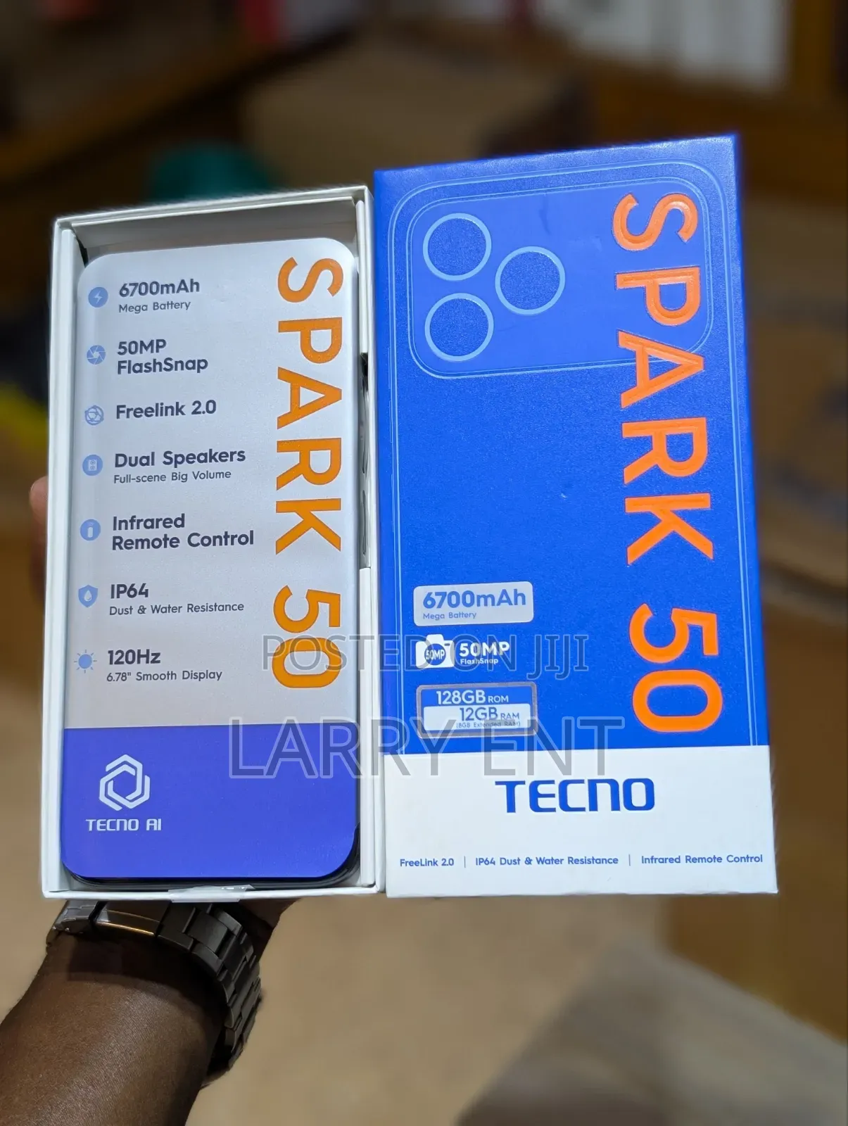 New Tecno Spark 50 128 GB Silver