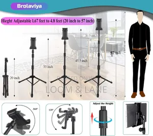 Mobile and Tablet Tripod Floor Stand