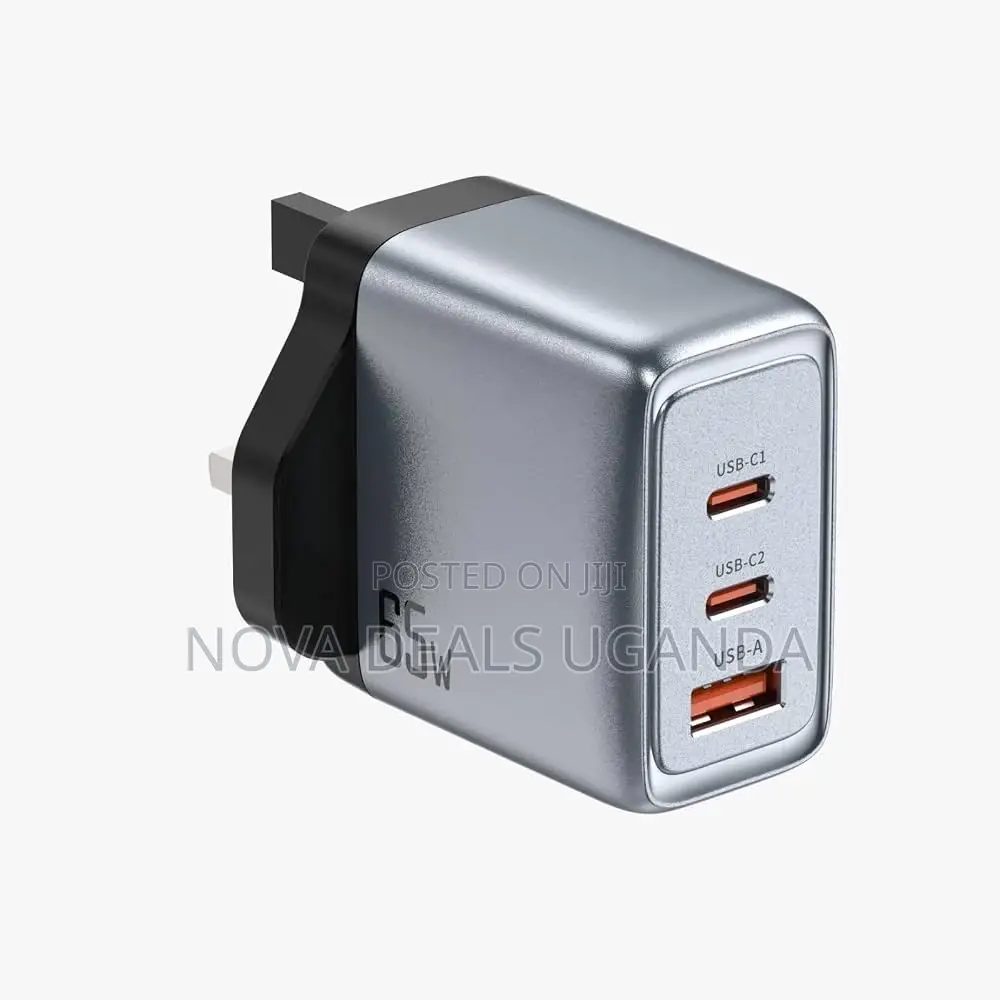 Green Lion Gan Premium 65w Pd Wall Charger, Dual Usb-C Usb-a Ports