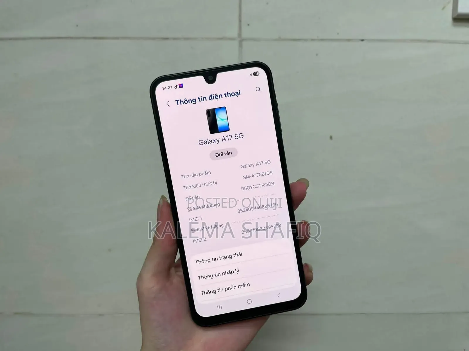 New Samsung Galaxy A17 5G 256 GB Black