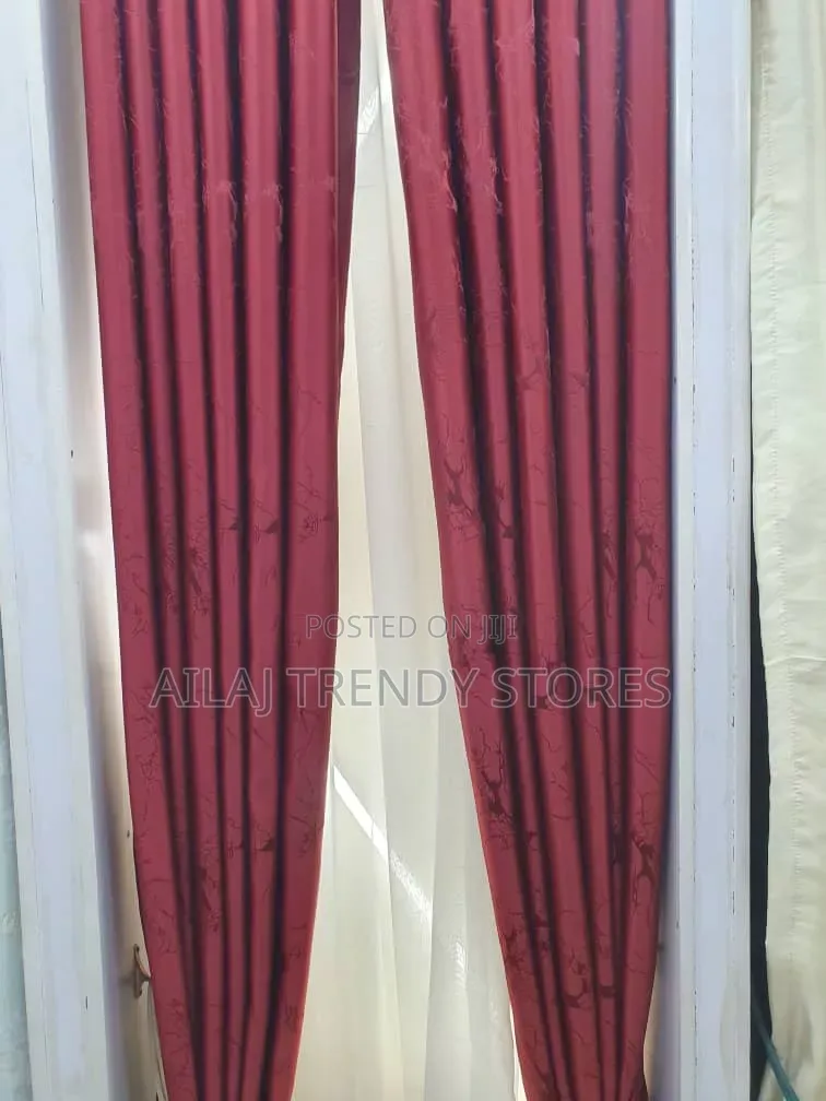 Cream Maroon Tourqoise Curtains Per Metre