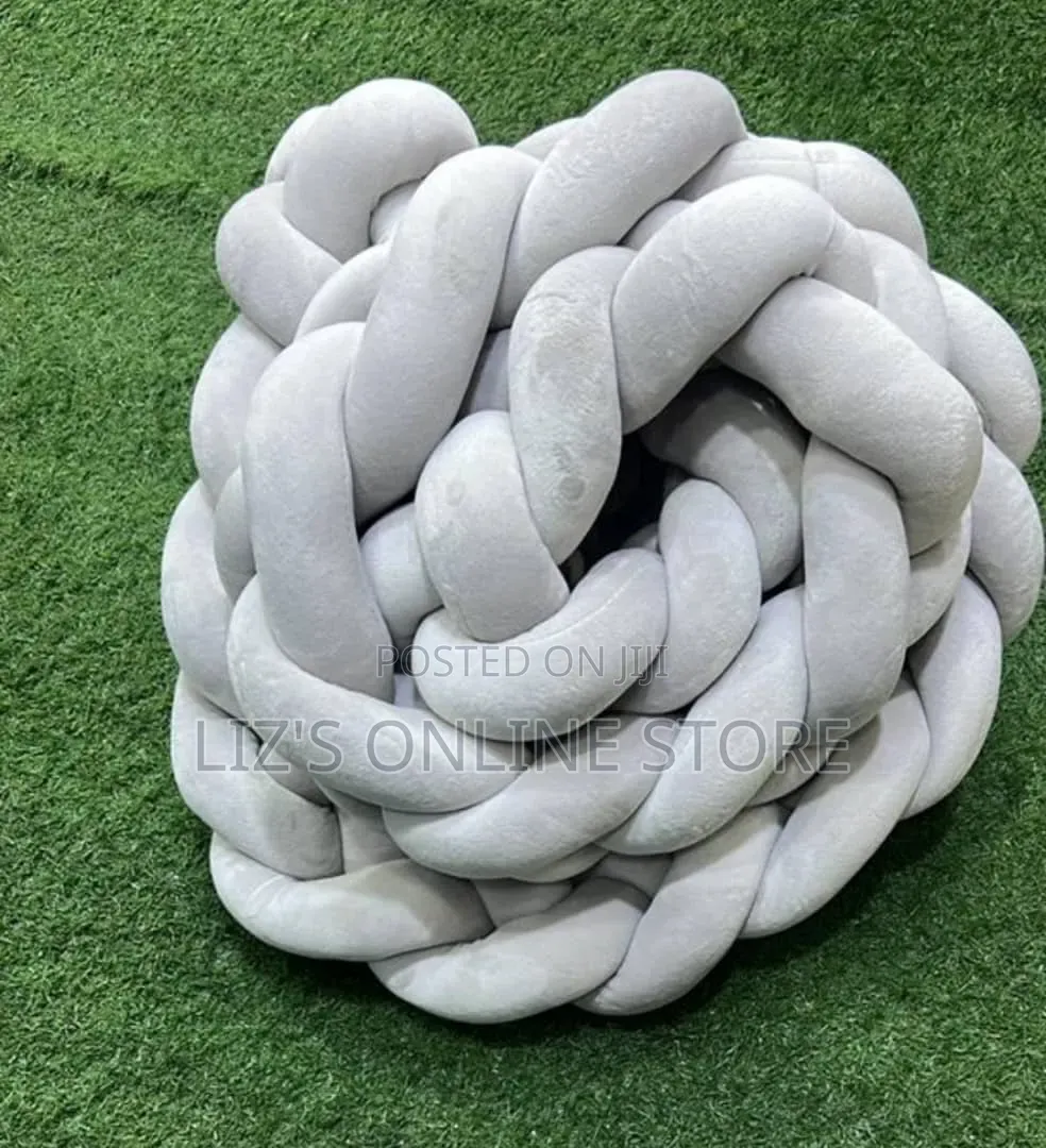 Braided Crib Bumper Cushion