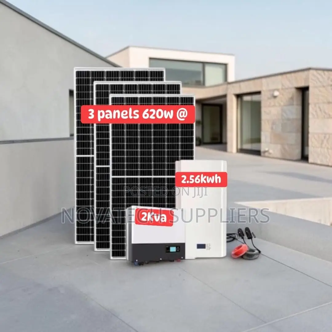 Reliable 2.56kwh Solar Kit 24v 100ah Lifepo4 Battery Hybrid Inverter