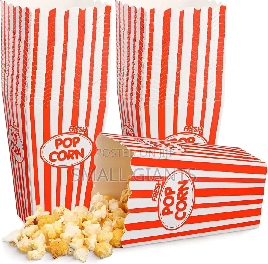2pcs Reusable Plastic Popcorn Boxes