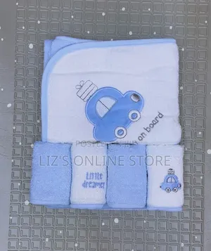 5-piece Hooded Baby Towel Set