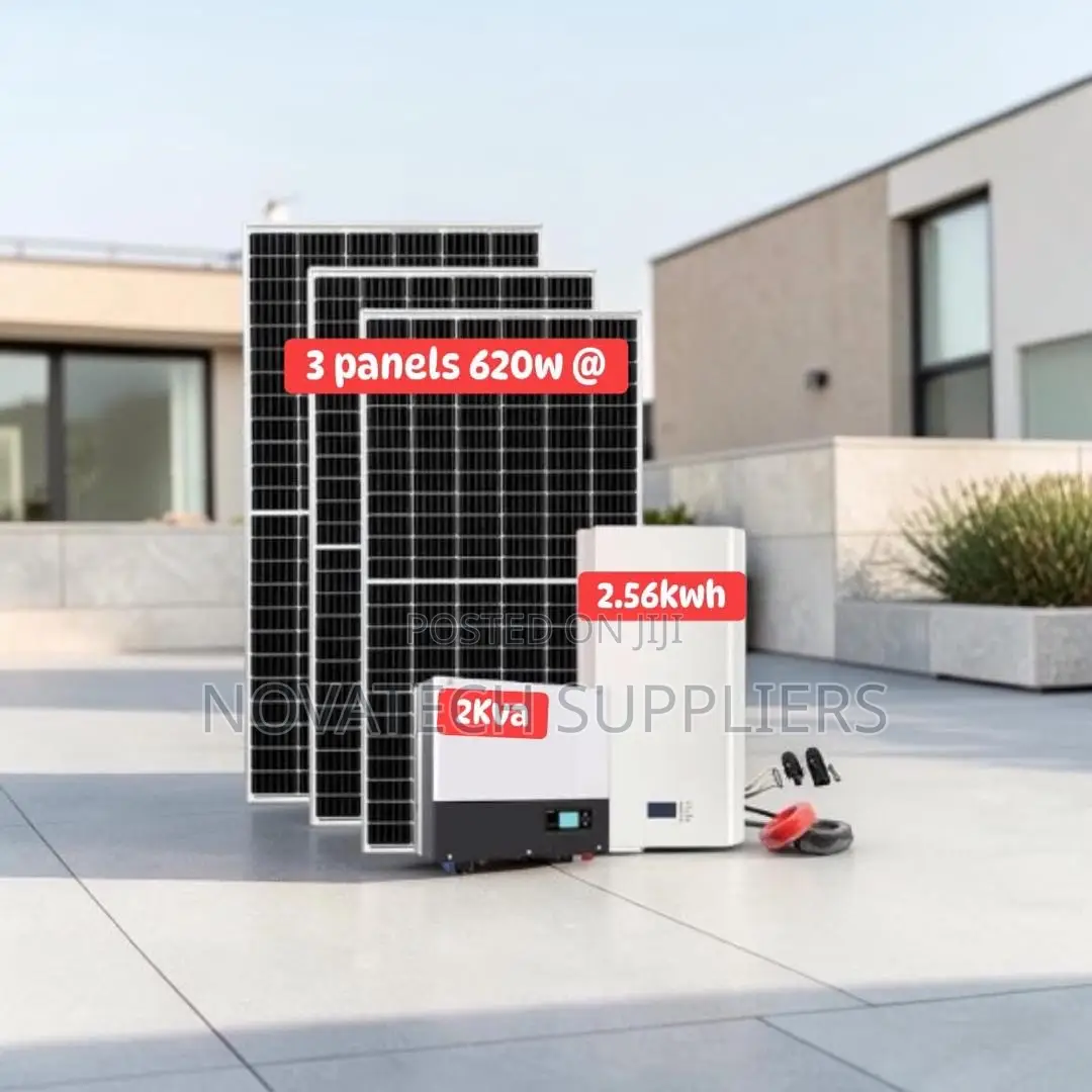 5. 56kwh Solar Power System | 24v 100ah Lifepo4 Battery With BMS